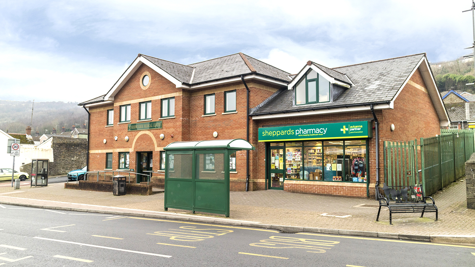 Medical Centre & Pharmacy<br>Penrhiwceiber Road<br>Mountain Ash<br>CF45 3SP